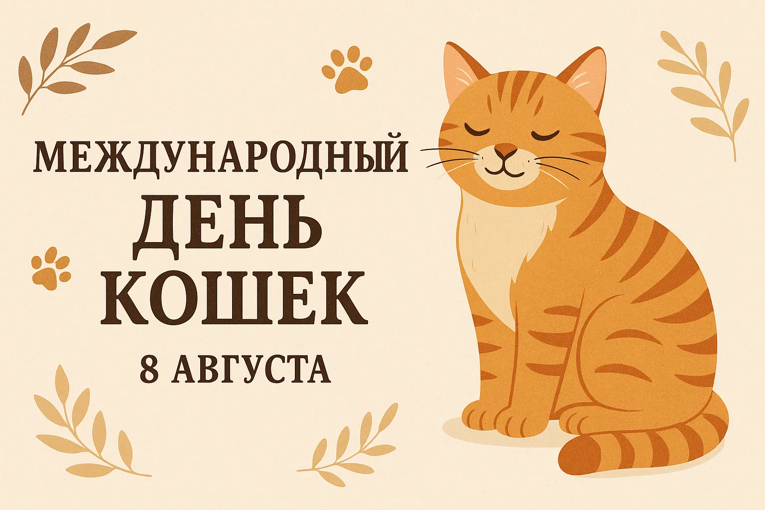 8 августа- День кошек