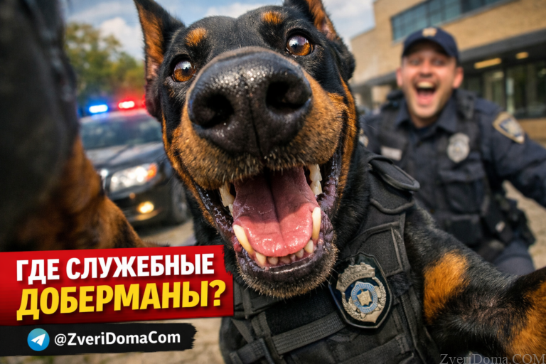 Доберманы в полиции: почему их меньше, и как выбрать служебного пса