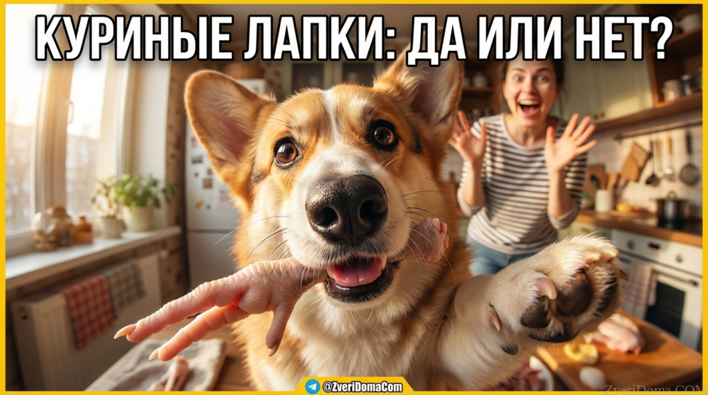 Собака ест вареные куриные лапы, можно ли давать подобный корм