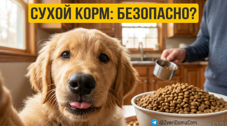 Собака ест сухой корм, рекомендации по кормлению и дозировке.