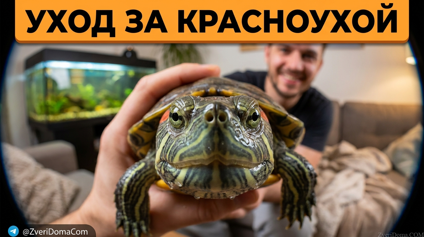 Красноухая черепаха дома: условия и содержание в домашних условиях zveridoma