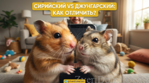 Сравнение сирийского и джунгарского хомяка, различия в внешнем виде.
