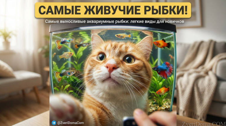 Аквариумные рыбки, известные своей неприхотливостью и выносливостью.