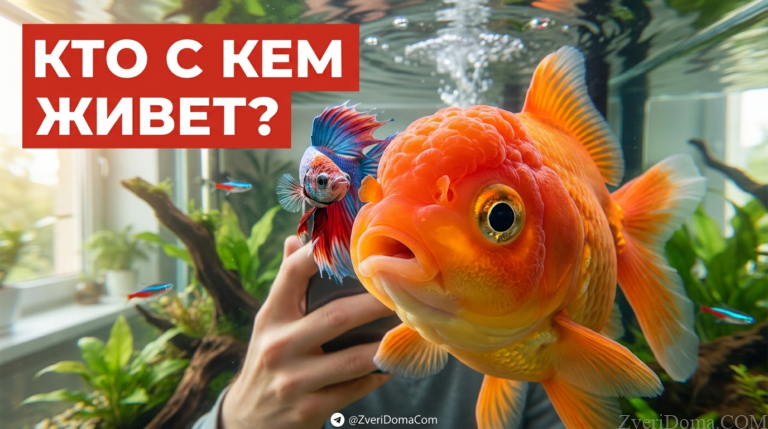 Разные виды аквариумных рыбок, которые уживаются вместе в одном аквариуме.